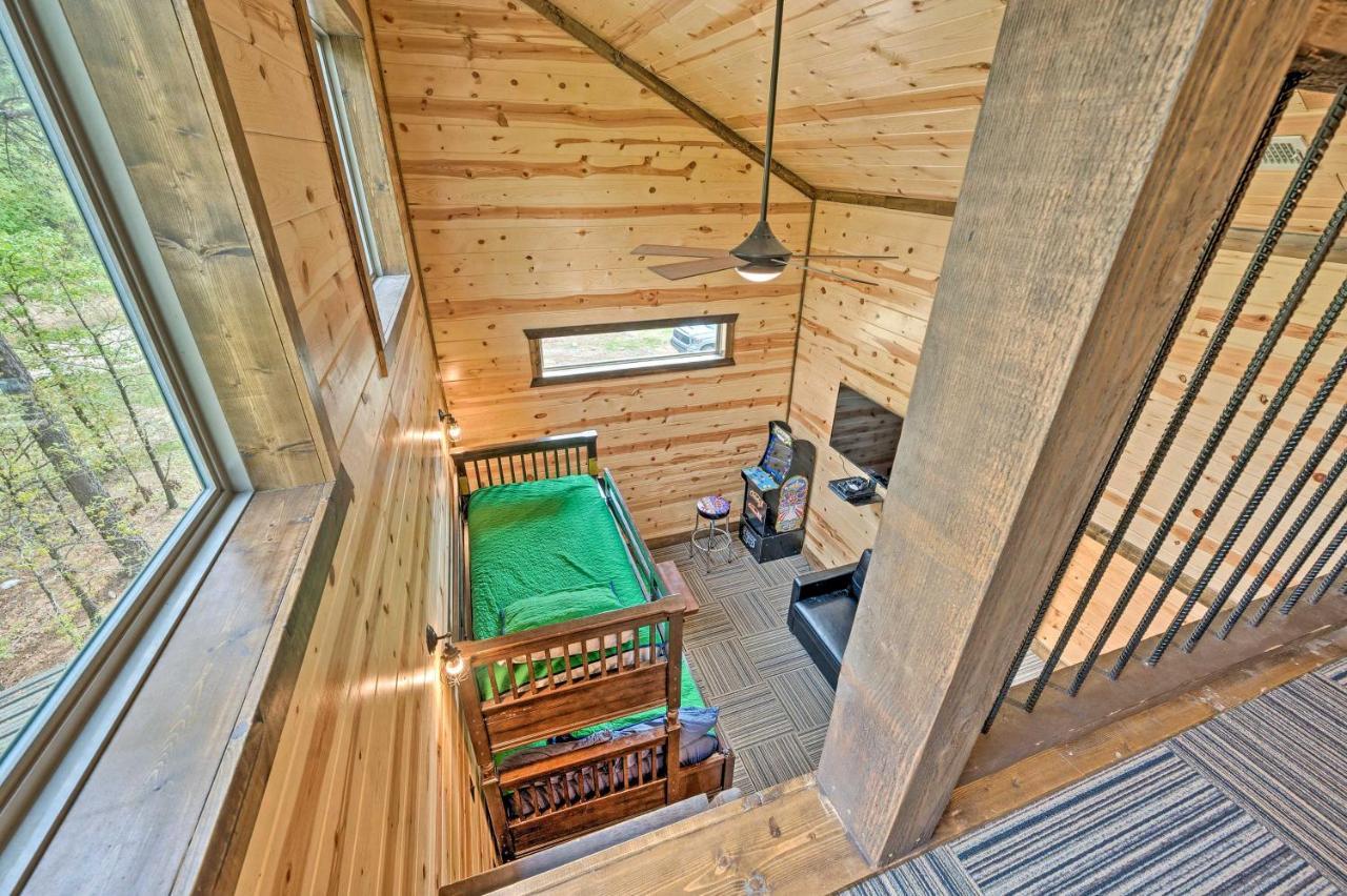 Modern Cabin With Hot Tub And Panoramic Views! Villa โบรคเคนโบว์ ภายนอก รูปภาพ